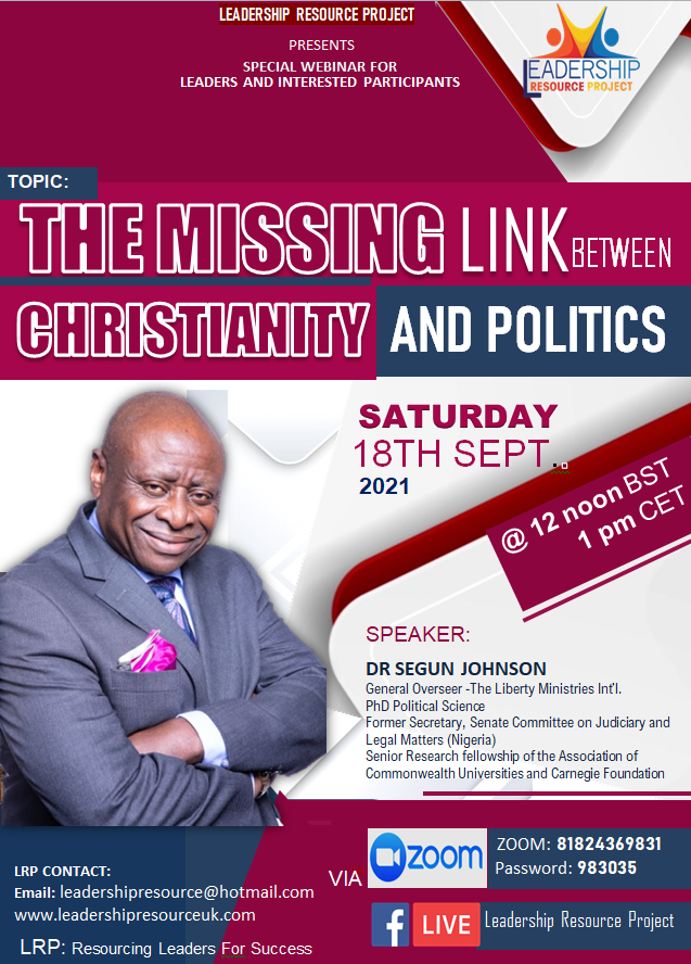 The Missing Link Between Christianity And Politics